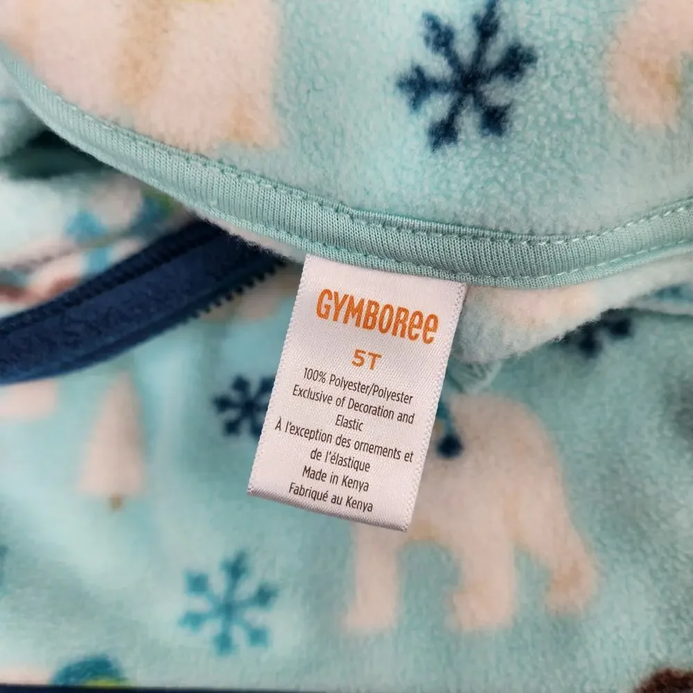 Gymboree Girl's Toddler Fleece Pullover Blue Winter Polar Bear Size 5T Spring